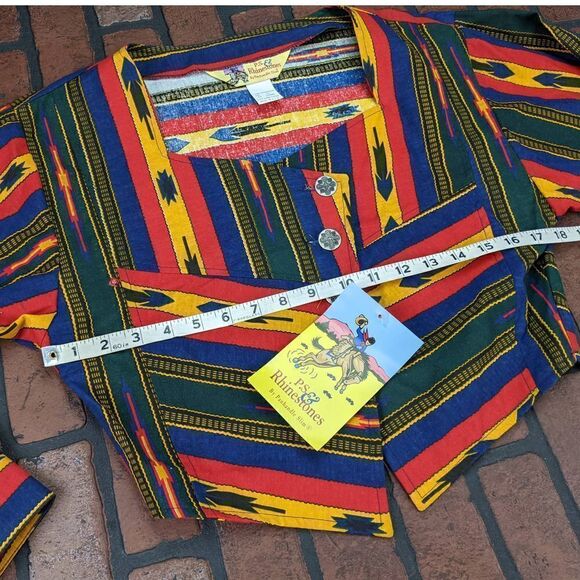 ‎P.S. Rhinestones Panhandle Slim XS Top Vintage - Picture 7 of 7